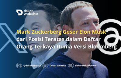 Mark Zuckerberg Geser Elon Musk dari Posisi Teratas Orang Terkaya di Dunia Versi Bloomberg