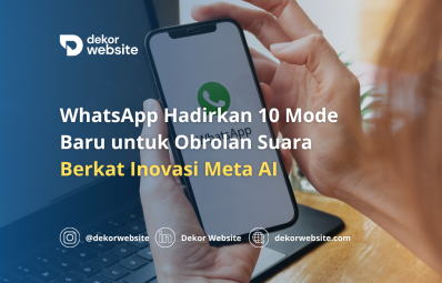 WhatsApp Hadirkan 10 Mode Baru untuk Obrolan Suara Berkat Inovasi Meta AI