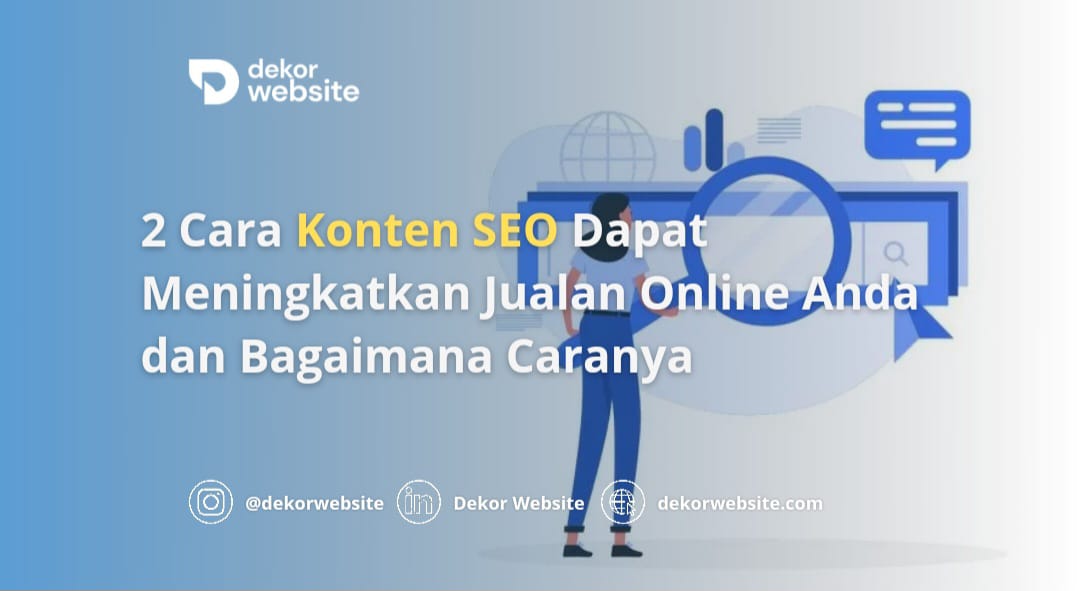 2 Cara Konten SEO Dapat Meningkatkan Jualan Online Anda dan Bagaimana Caranya